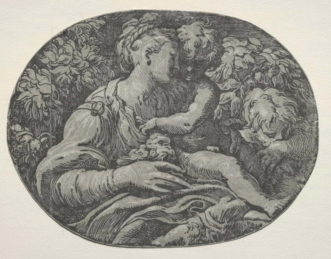 Virgin and Child with St. John, detail