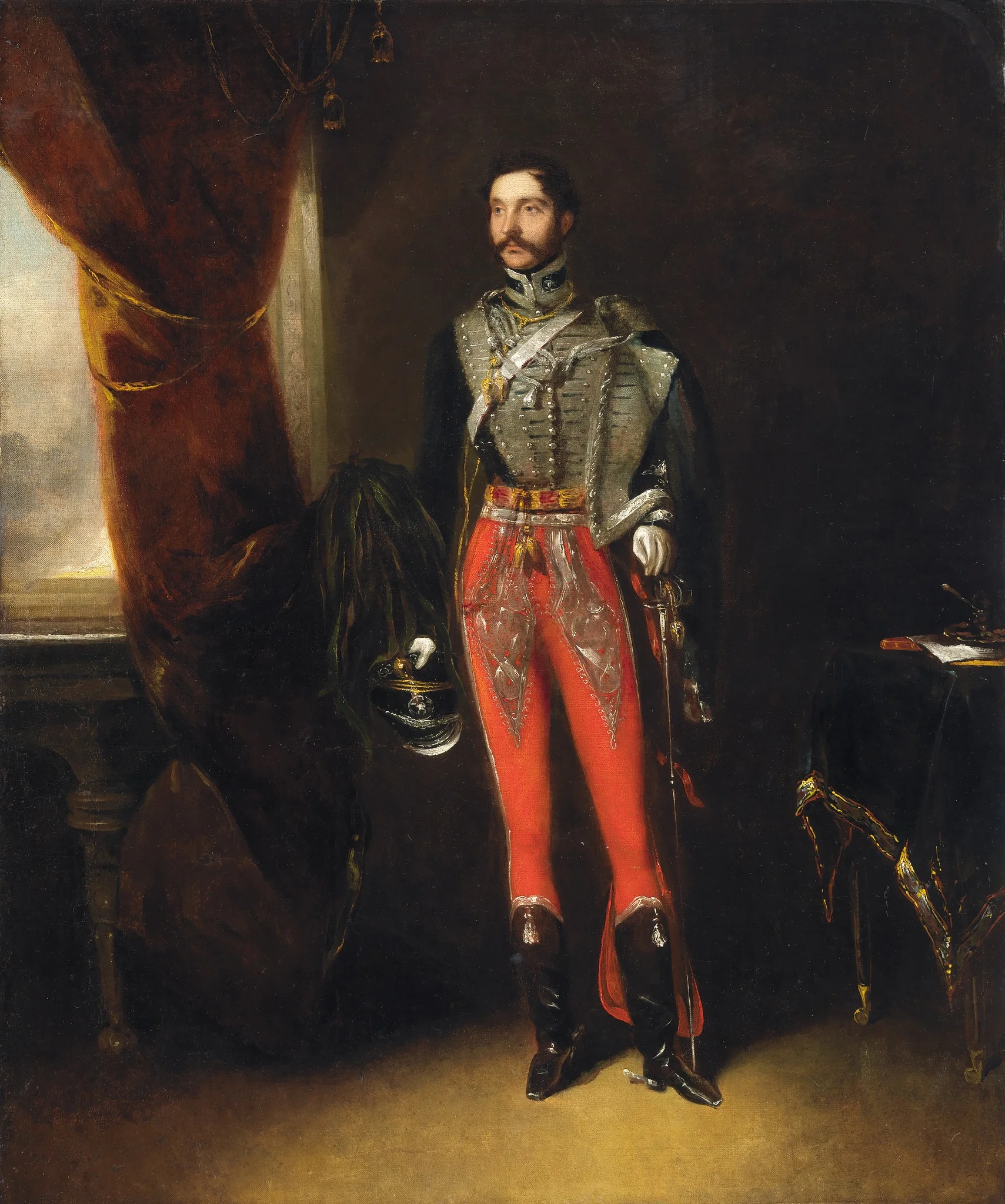 Portrait of Captain McNamara, MP, detail