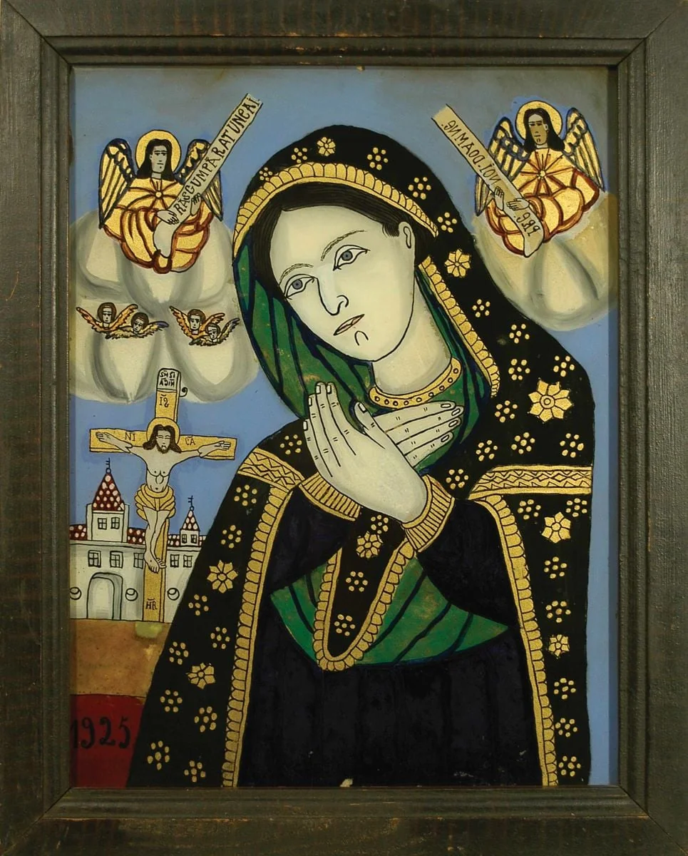 Maica Domnului îndurerată, detail