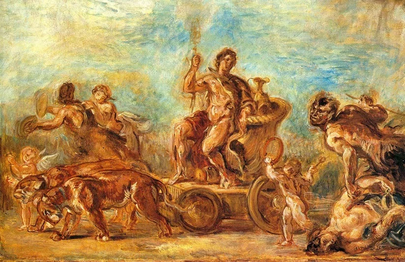 The Triumph of Bacchus, detail