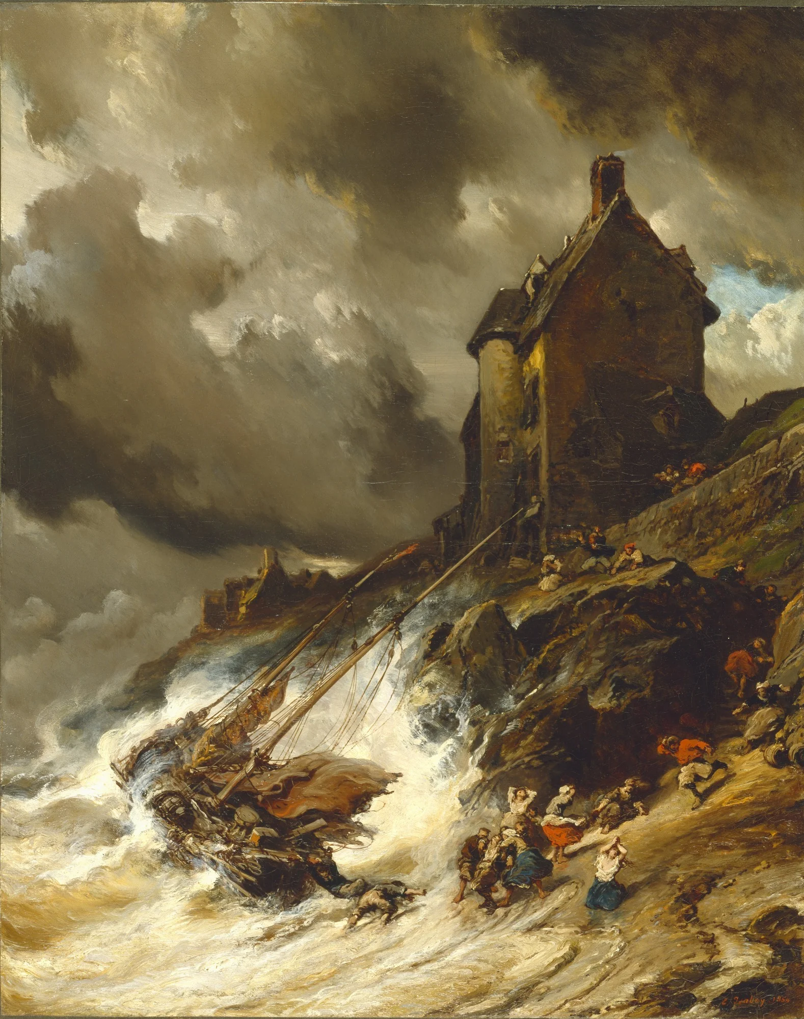 The Wreck, detail