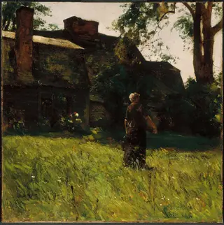 Old Fairbanks House, Dedham, Massachusetts, by Childe Hassam, unspecified, 1892