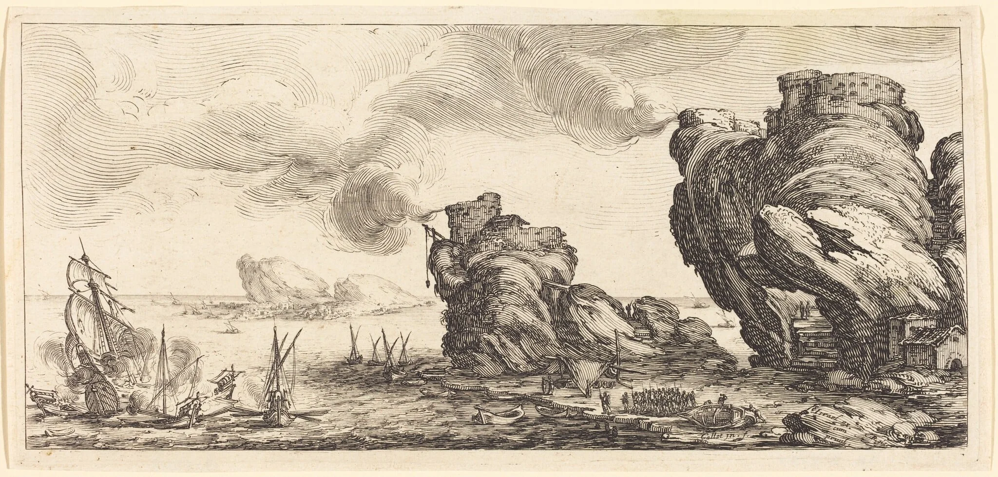 The Naval Battle, detail