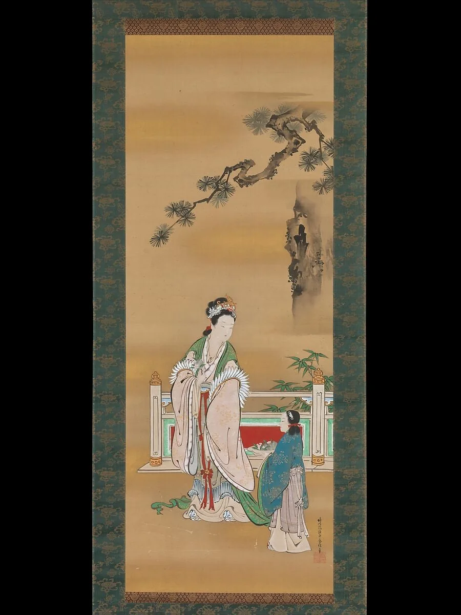 西王母図|Queen Mother of the West, detail