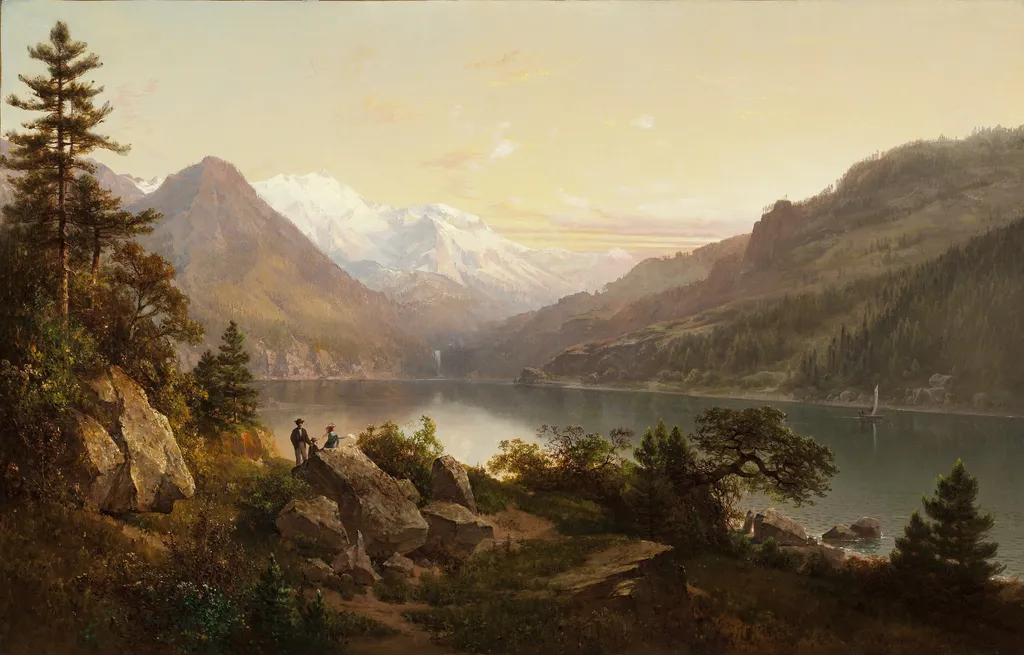 Emerald Bay, Lake Tahoe, by Thomas Hill, oil, 1864