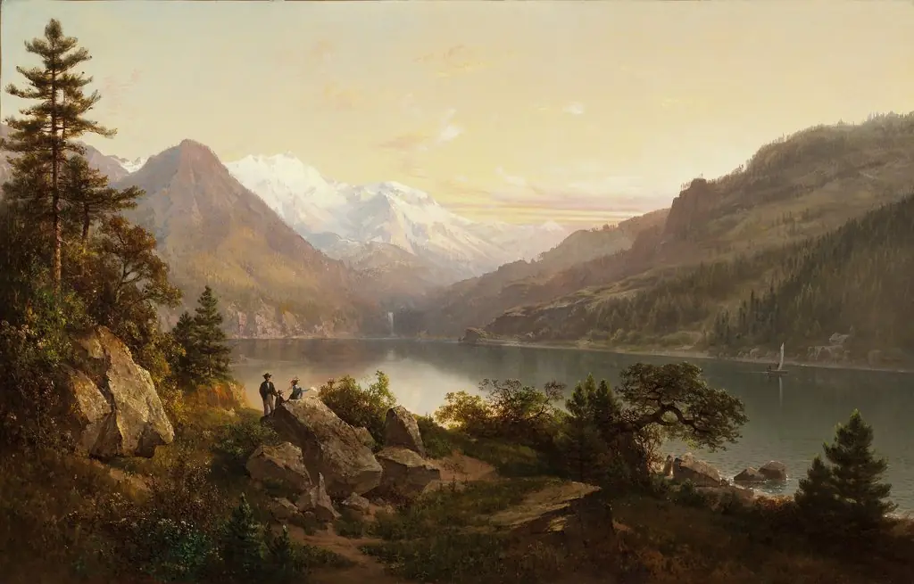 Emerald Bay, Lake Tahoe, by Thomas Hill, oil, 1864
