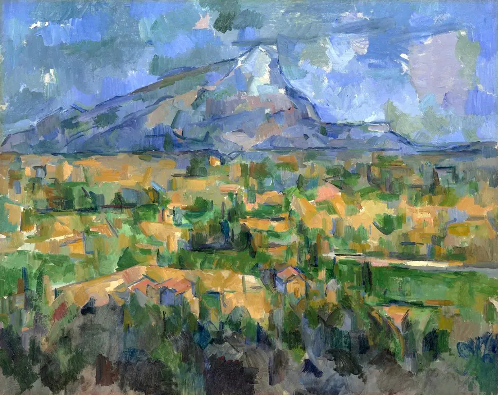 Mont Sainte-Victoire, by Paul Cezanne, oil, 1903