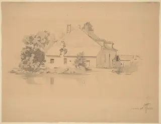 Seine et Marne, by Charles Frederick William Mielatz, graphite, 1892