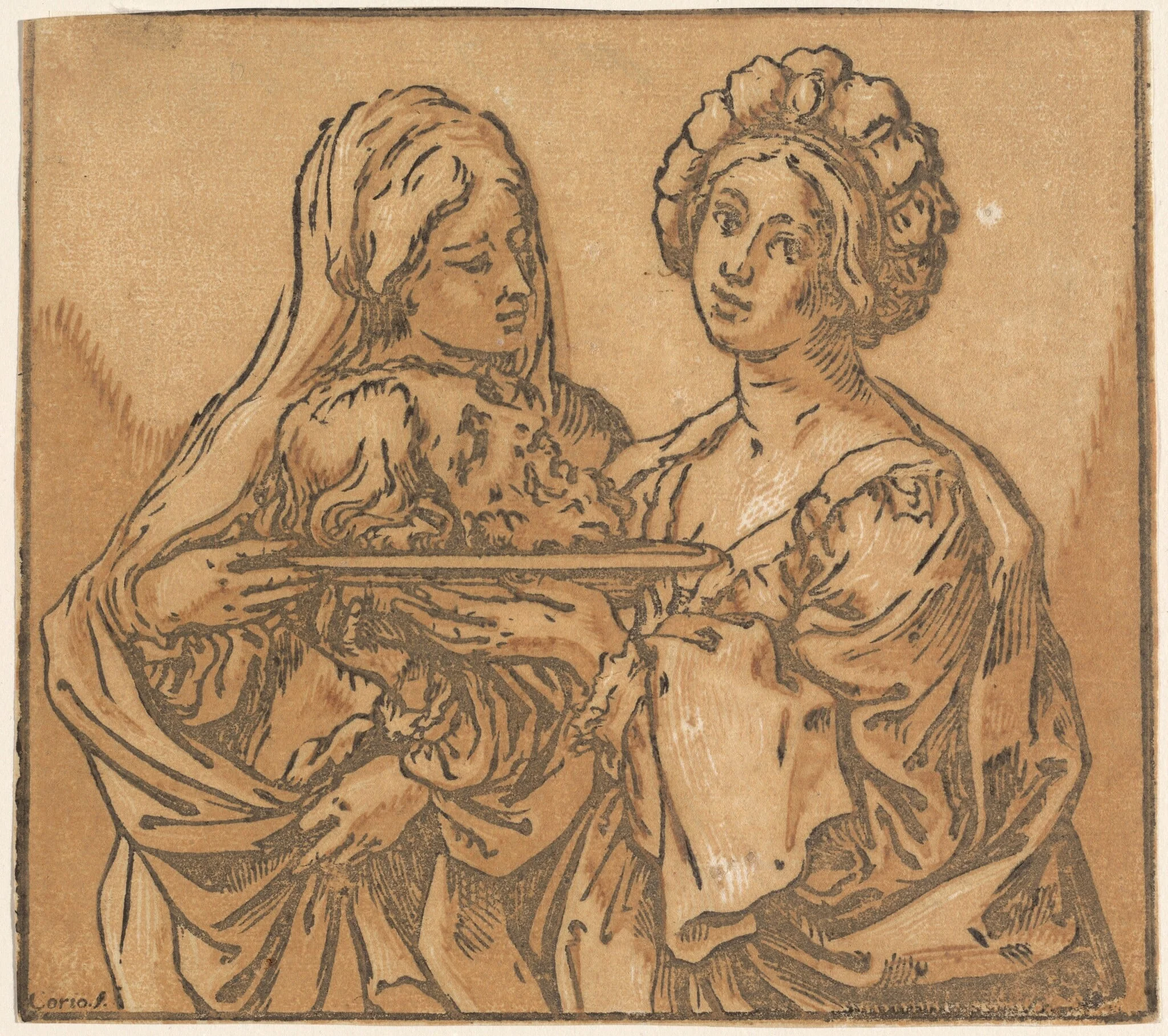 Herodias and Salome, detail