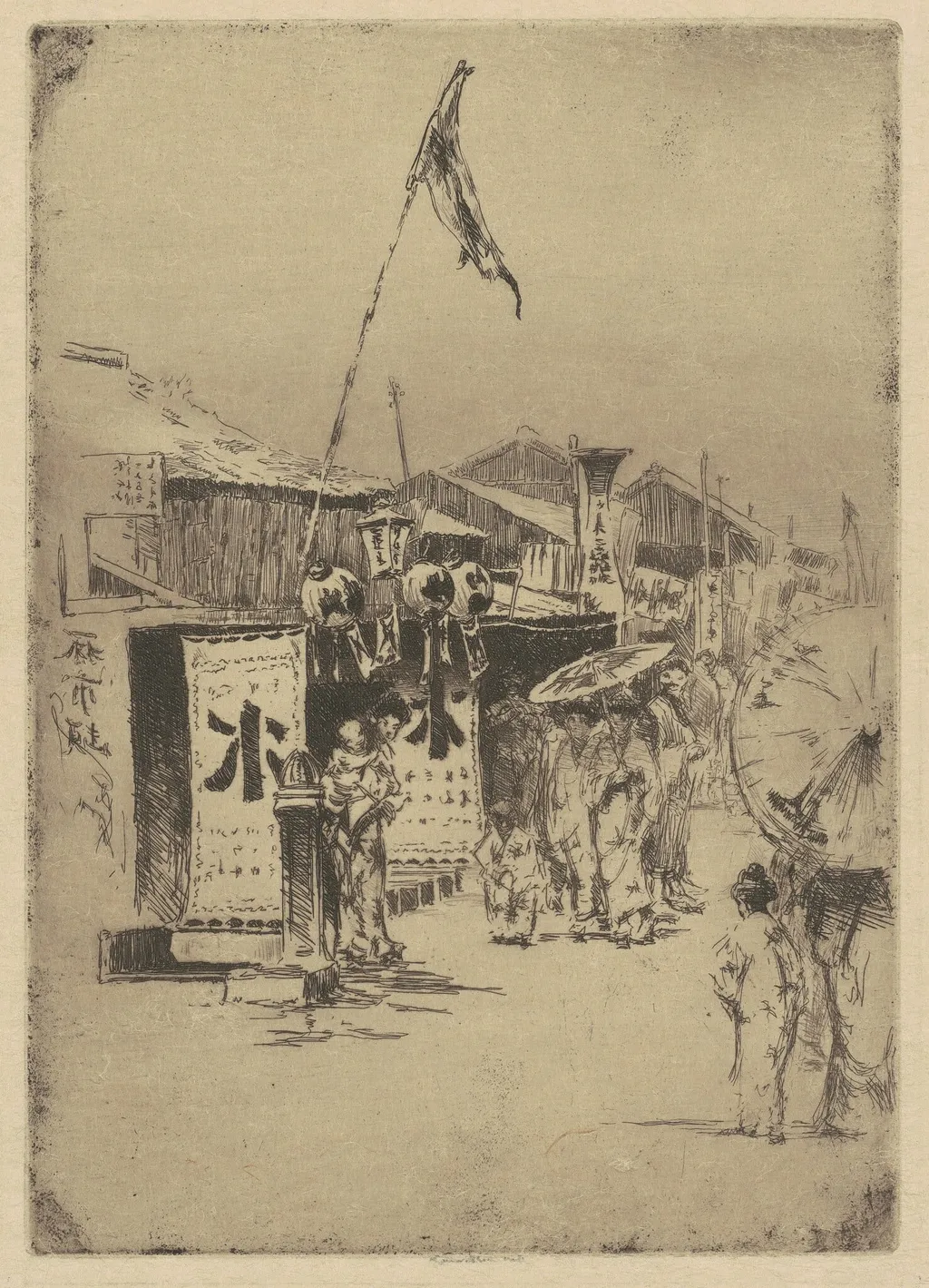Tokio #1, by H. Ivan Neilson, ink, 1910