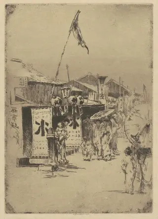 Tokio #1, by H. Ivan Neilson, ink, 1910