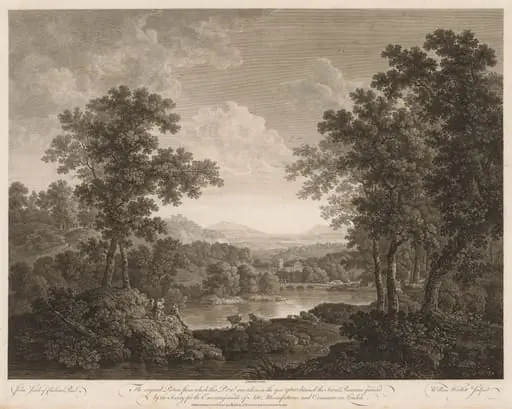 Landscape, by William Woollett, 1763
