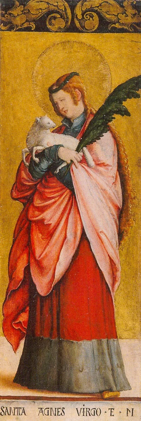 Die heilige Agnes von Rom, detail