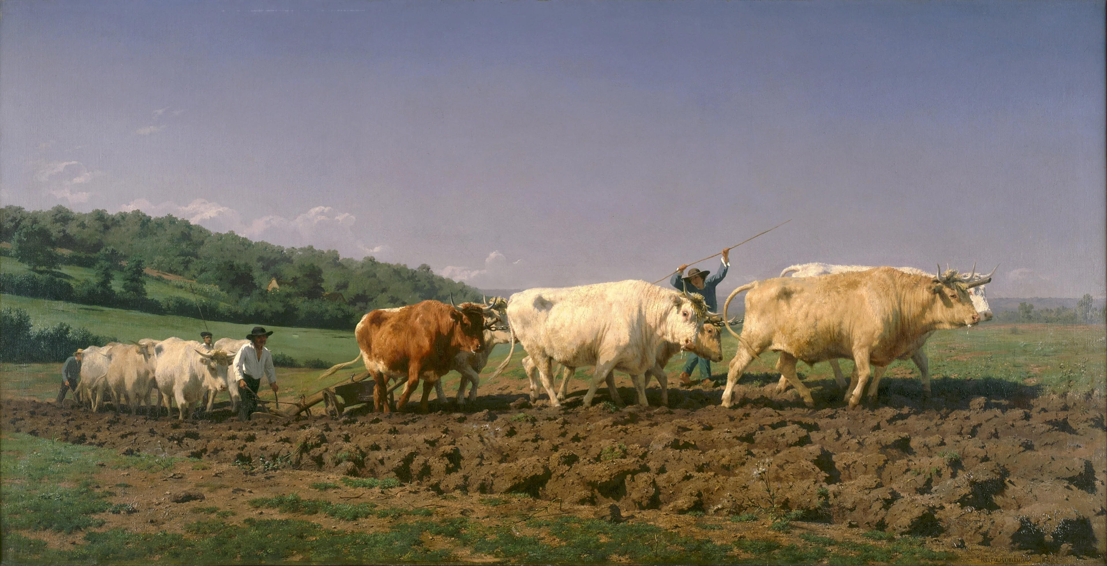 Ploughing in the Nivernais, detail