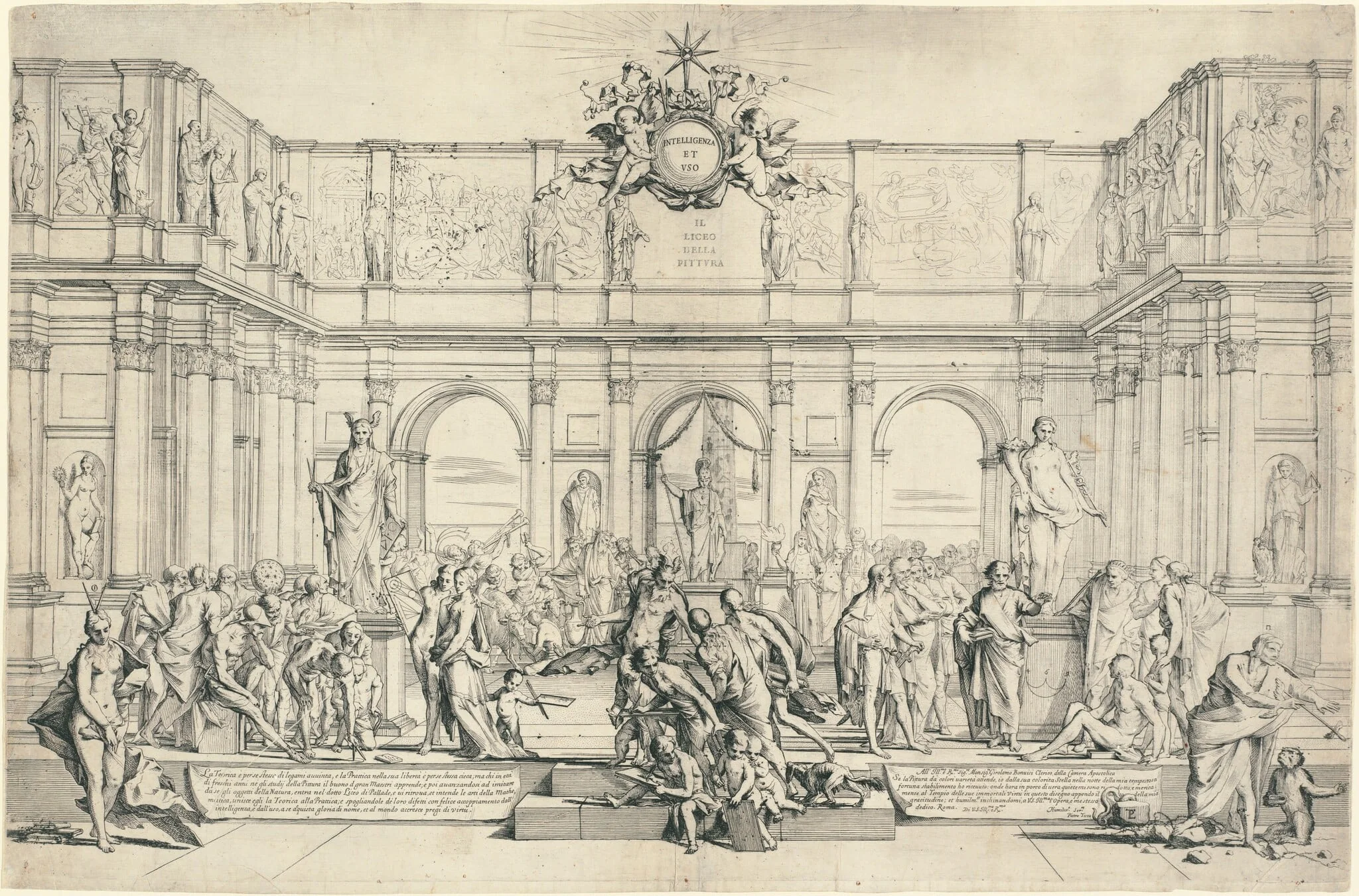 Il Liceo della Pittura, detail