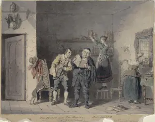 The Priest and the Barber, by Atkinson, watercolor