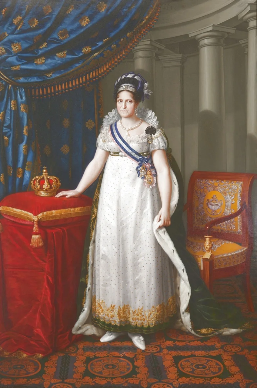 Porträt der Maria Luisa of Parma (1751-1819), detail