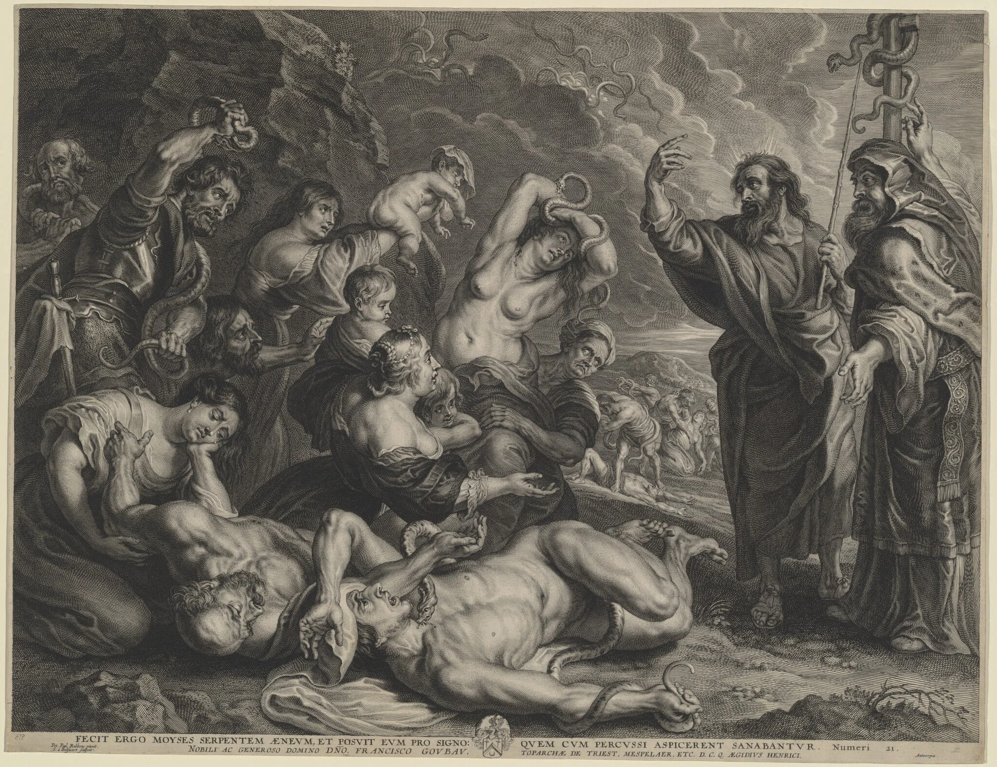 Moses and the Brazen Serpent, detail