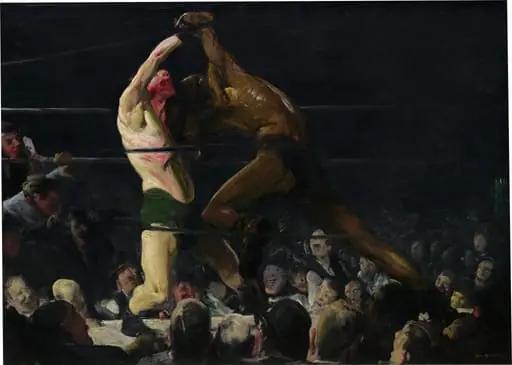 Both Members of This Club, by George Bellows, oil, 1909