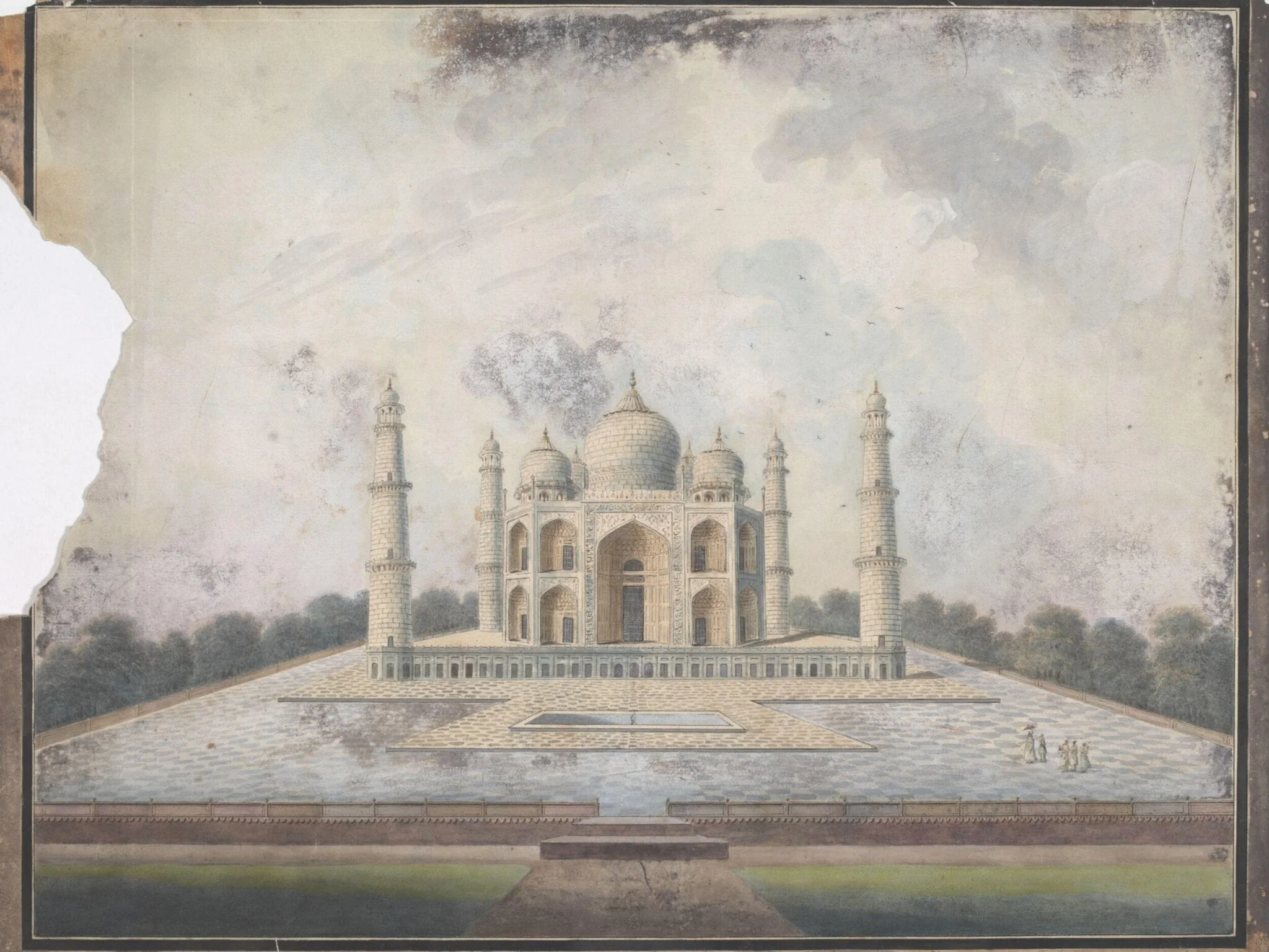 The Taj Mahal, Agra, detail