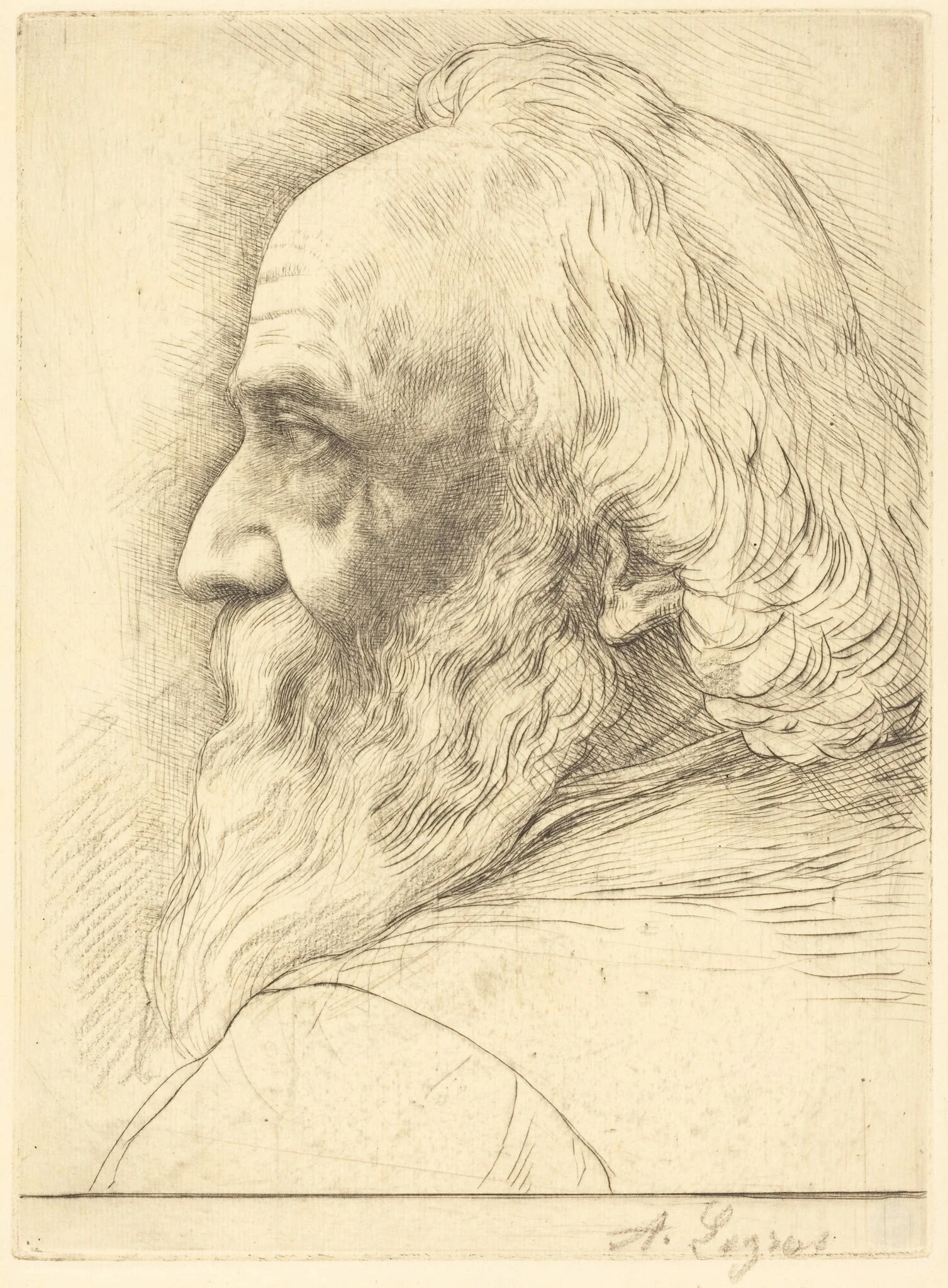Self-Portrait, 12th plate, detail