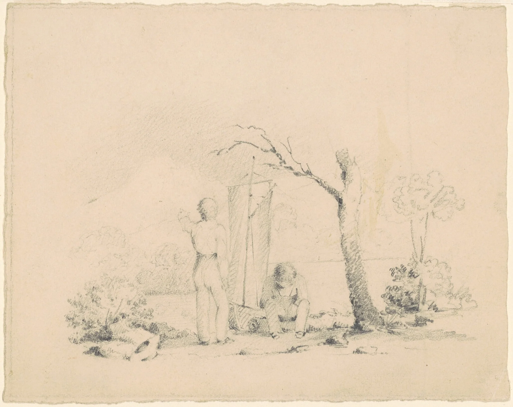 Boys with a Boat, detail