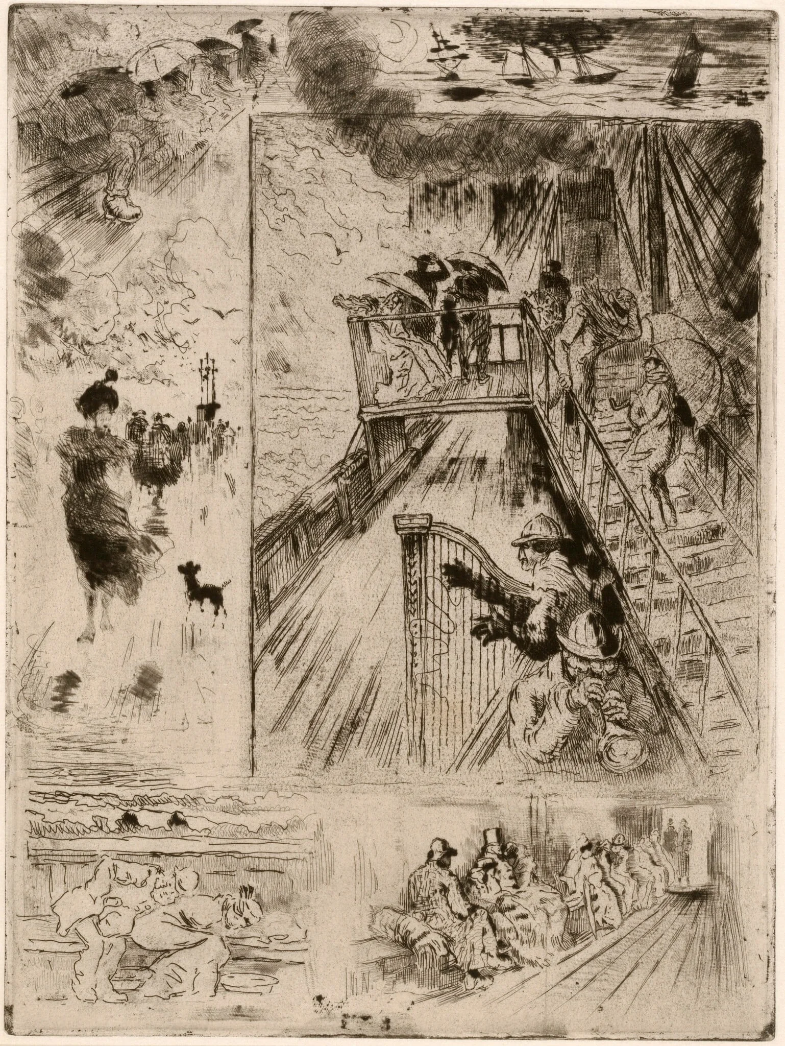 La Traversée (The Passage), detail