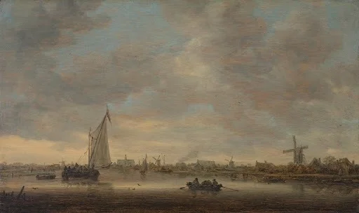 View over the Haarlemmer Meer, detail
