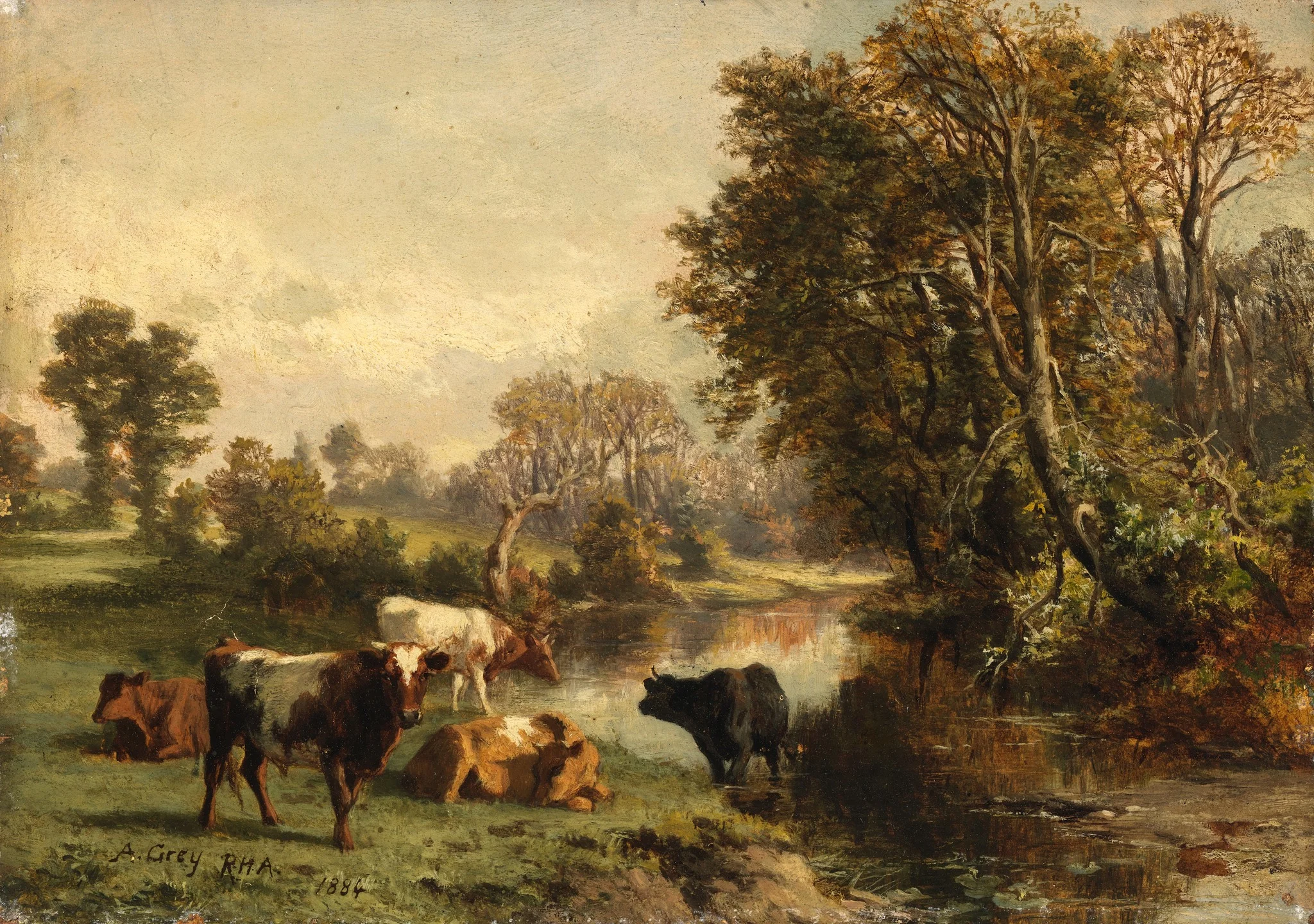 The River Bank, detail