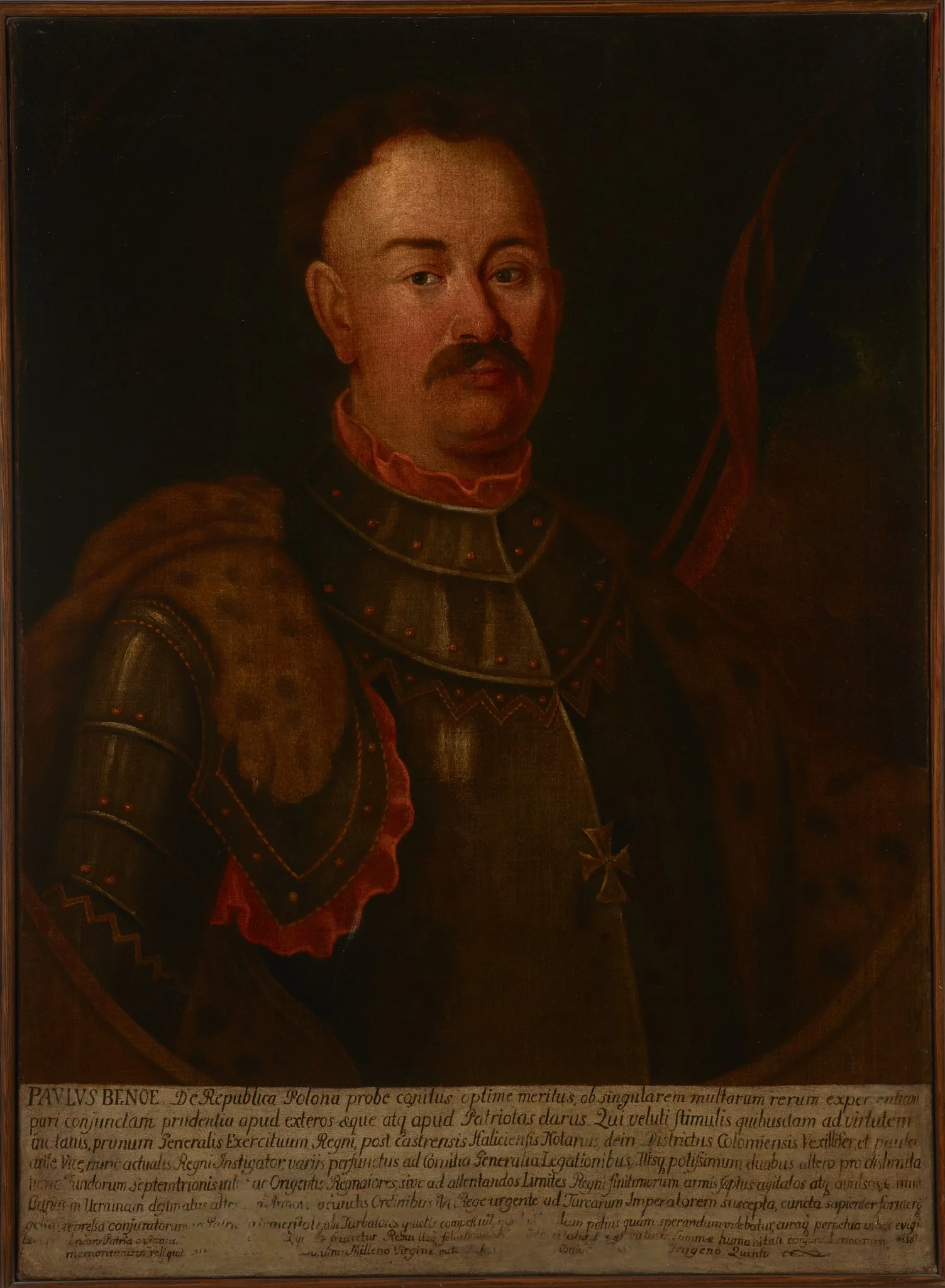 Portrait of Paweł Benoe, Castellan of Warsaw (? -1755), detail