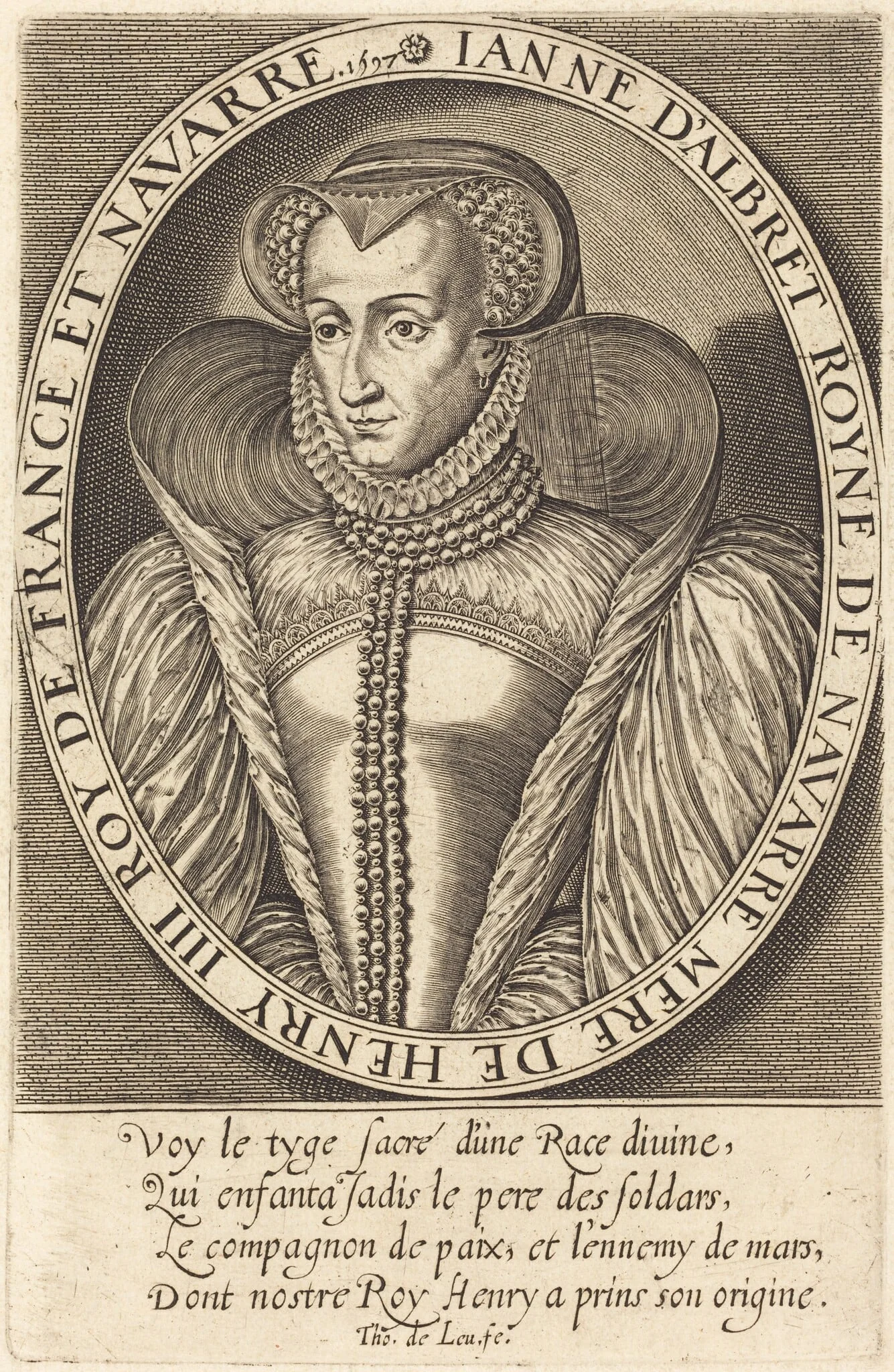 Jeanne d'Albret, Queen of Navarre, detail