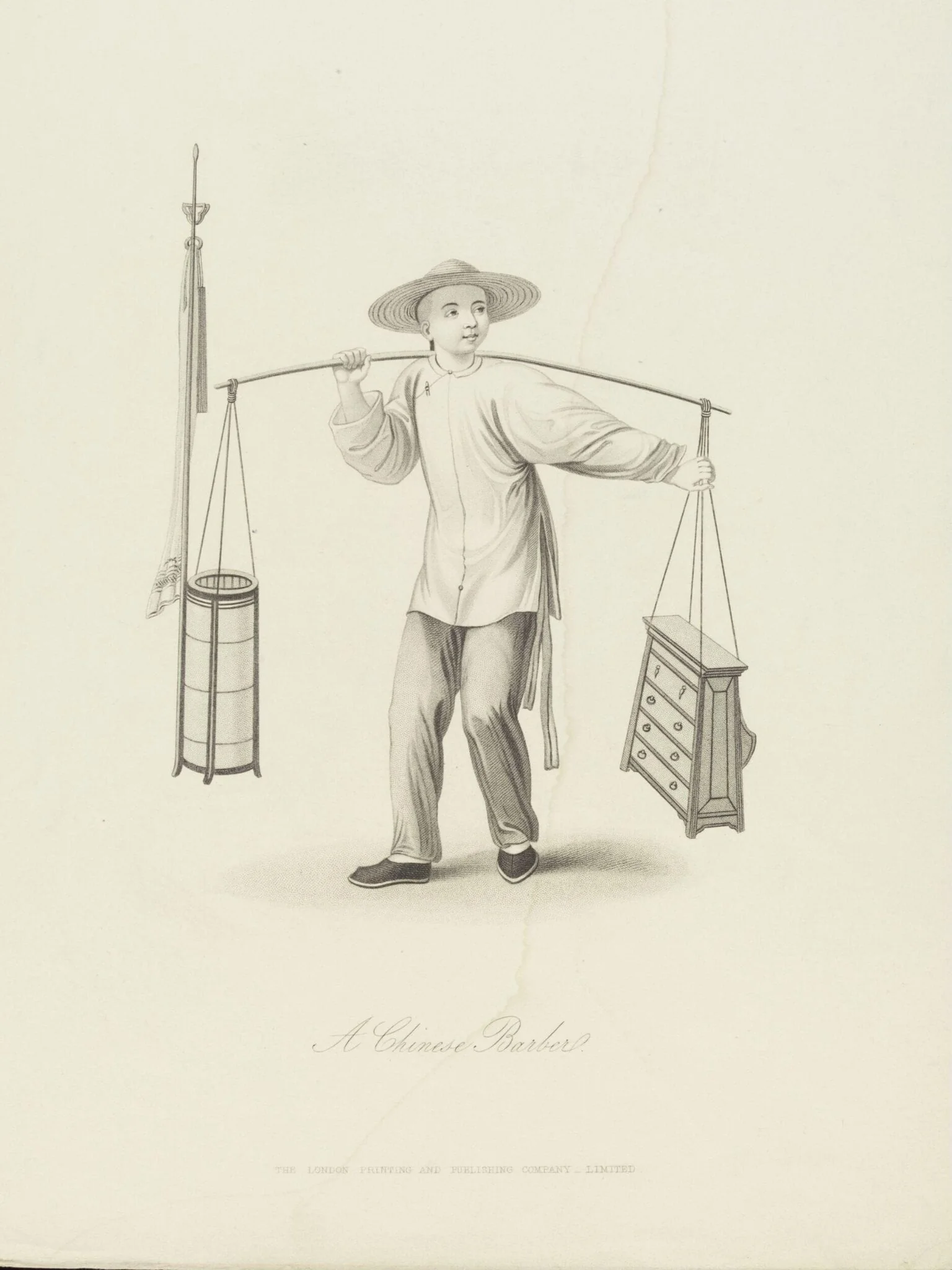 A Chinese Barber, detail