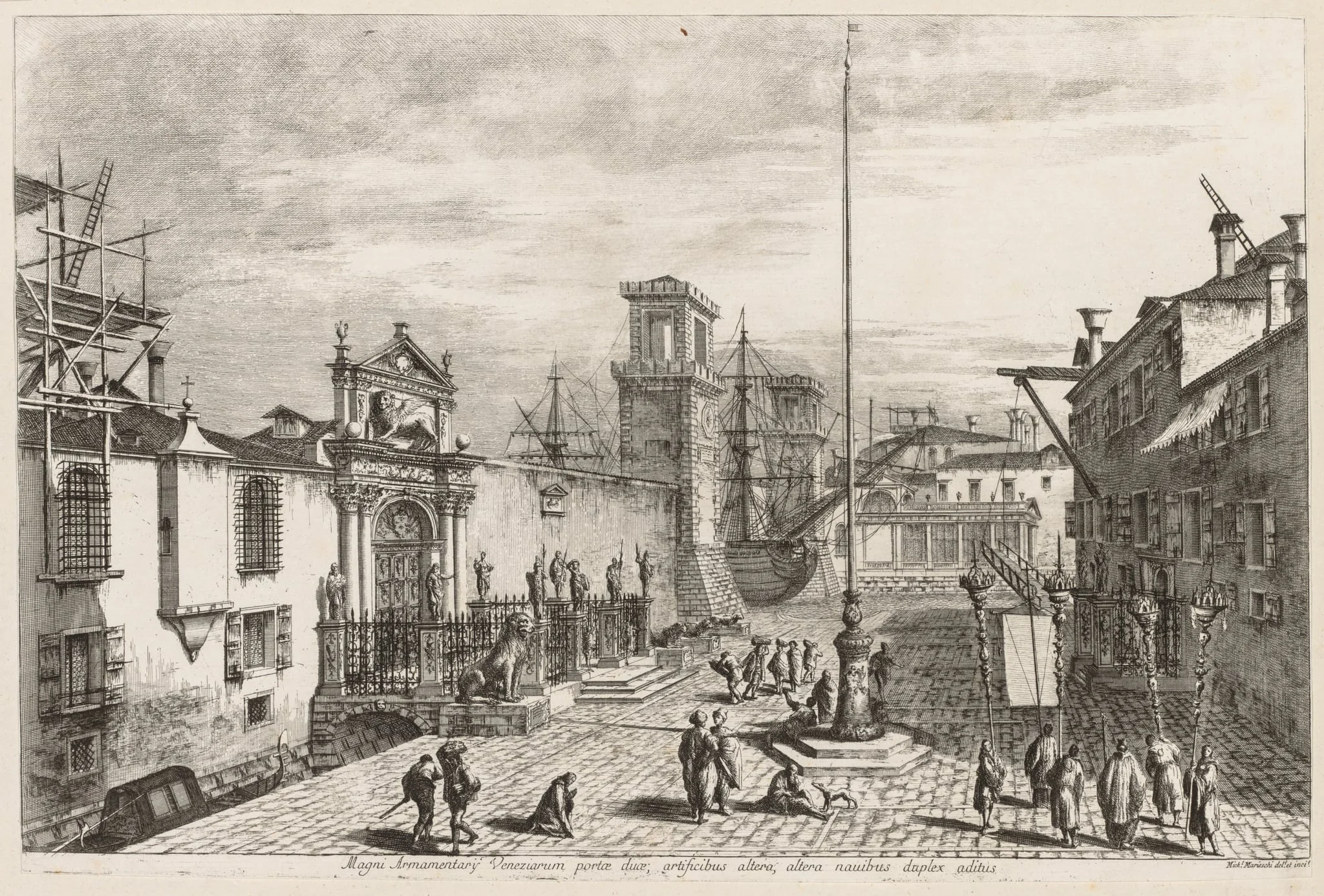 Views of Venice: The Gates of the Arsenal, detail