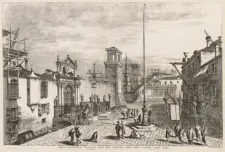 Views of Venice:  The Gates of the Arsenal, by Michele Marieschi, 1741