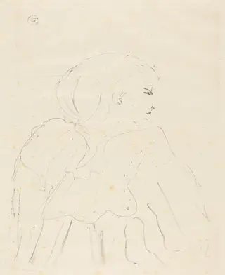 Cassive, by Henri de Toulouse-Lautrec, ink, 1896