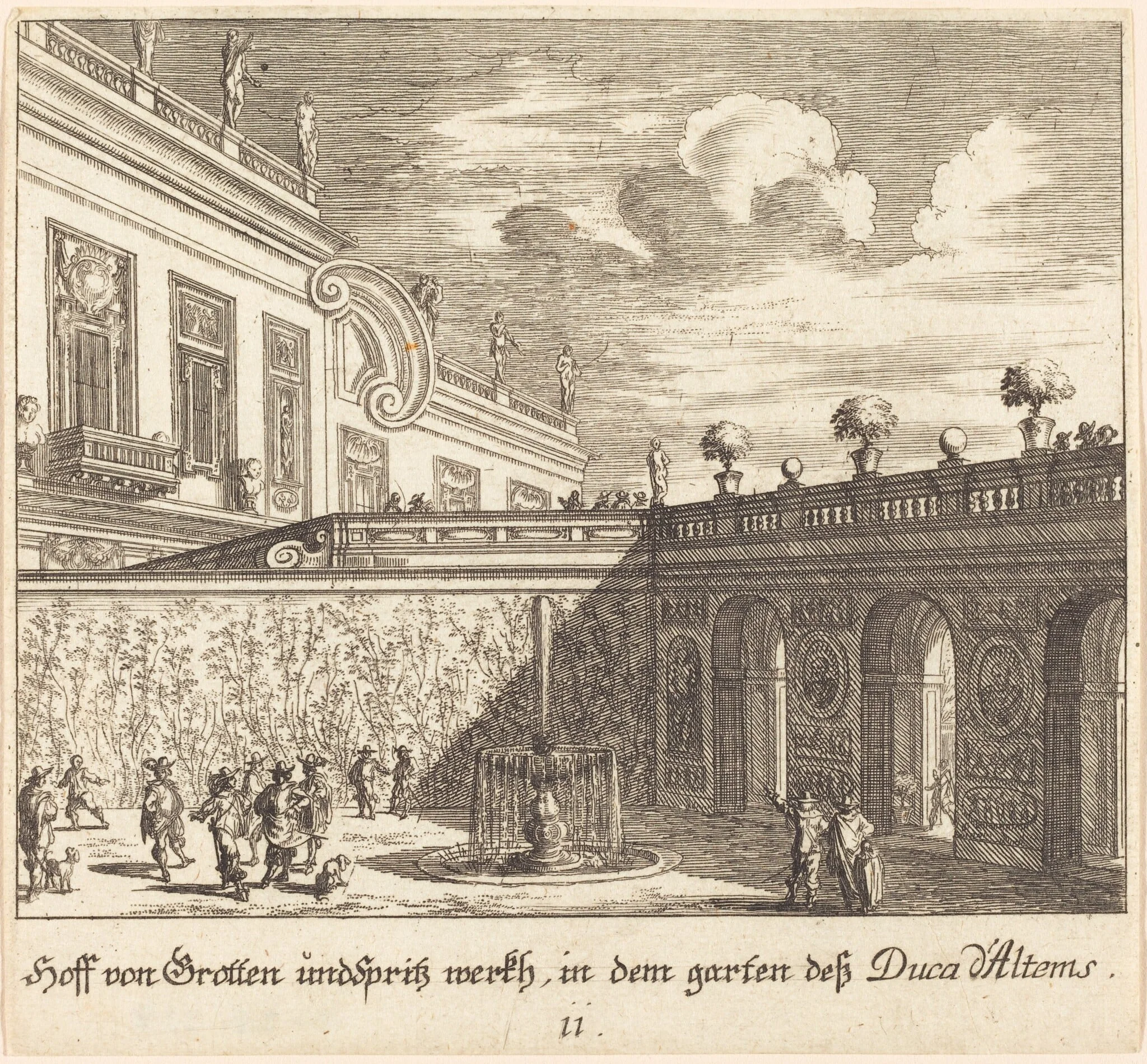 Garden, Duke d'Altems, detail