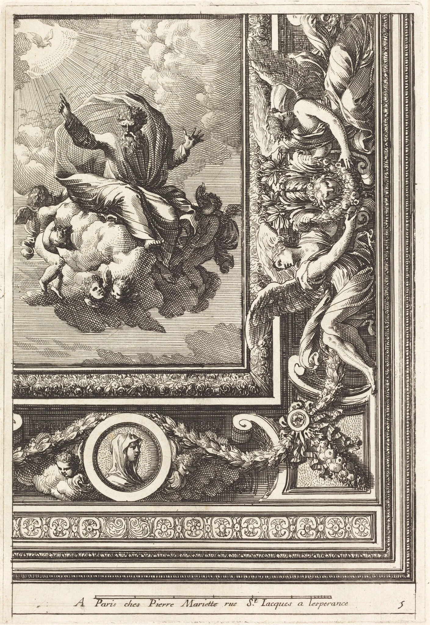 Quarts de plafons, detail