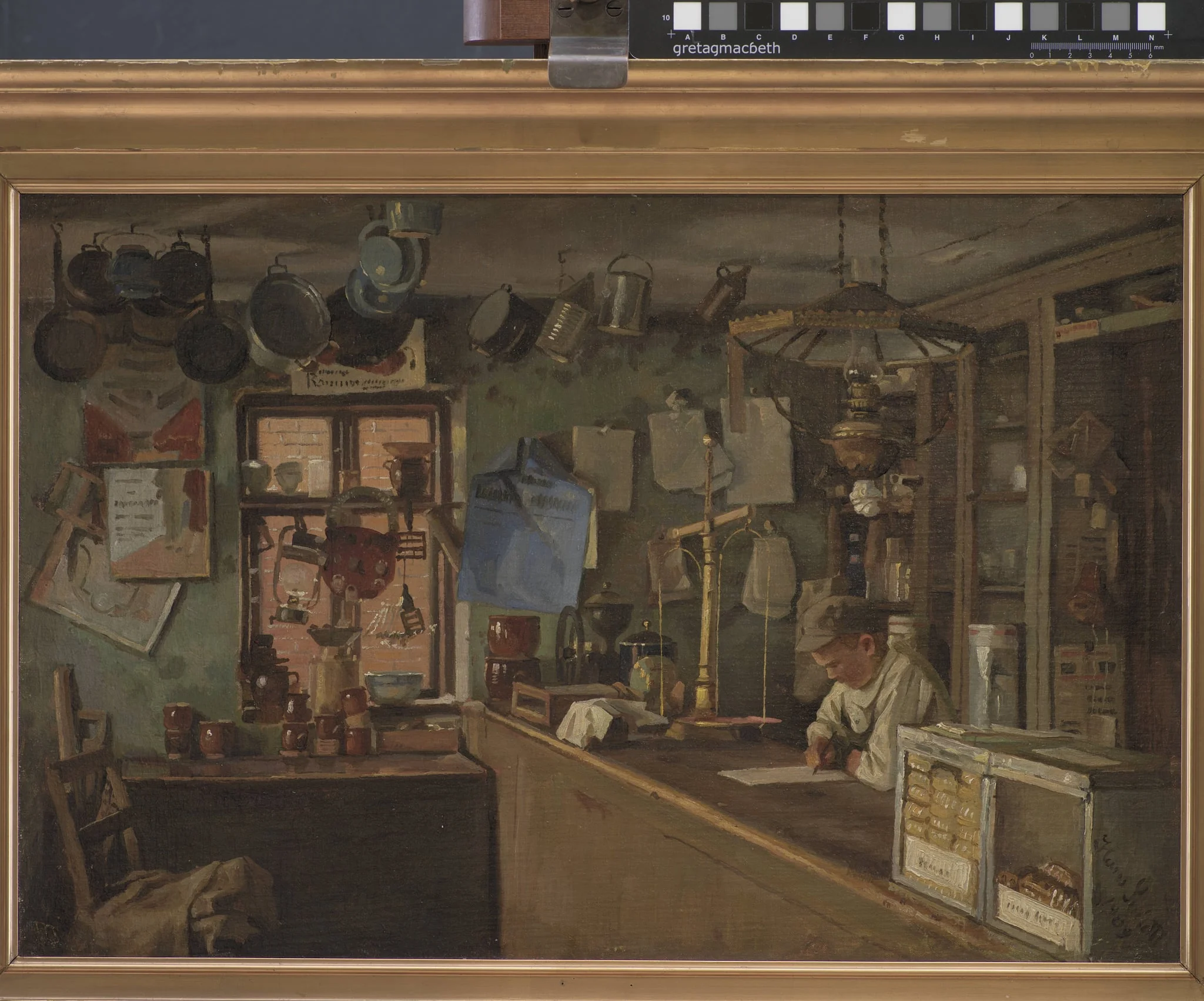 A Country Grocer, detail