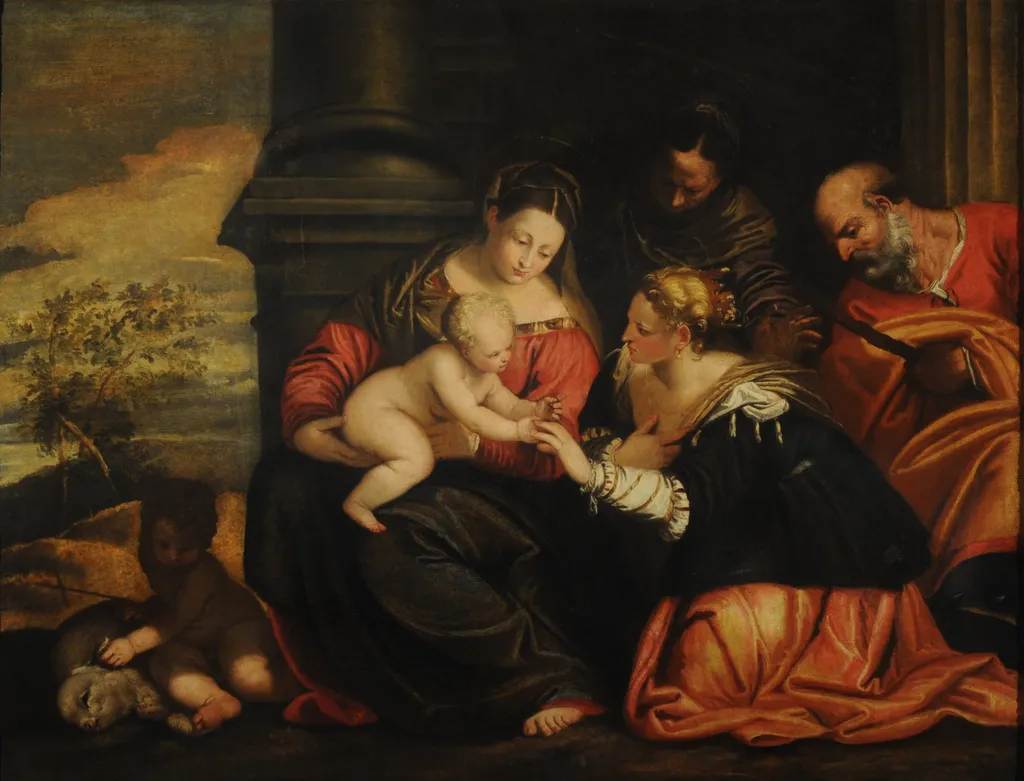 Mystic marriage of Saint Catherine of Alexandria, by Paolo Veronese, oil, 1568
