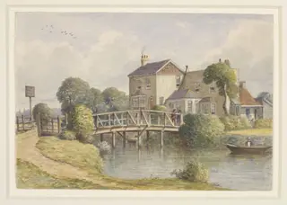 The White House, Hackney Marsh, by J. T. Wilson, watercolor, 1869