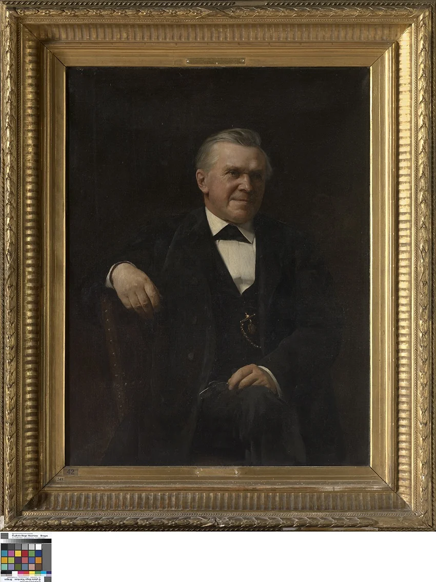 Portret van Eugeen Lefébure, detail