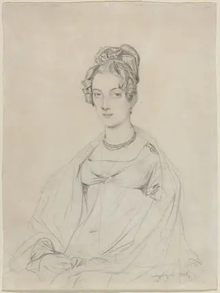 Mrs. Edward Dodwell, by Jean Auguste Dominique Ingres, graphite, 1816