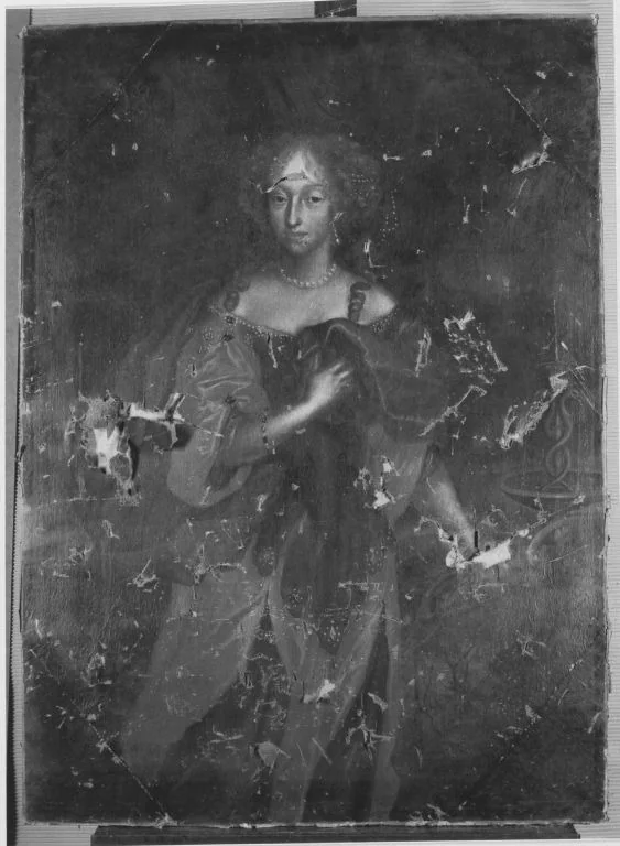 Bildnis einer Hofdame, detail