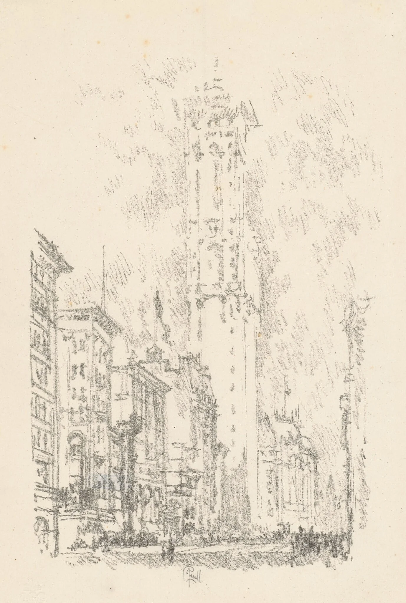 The Times Building, detail