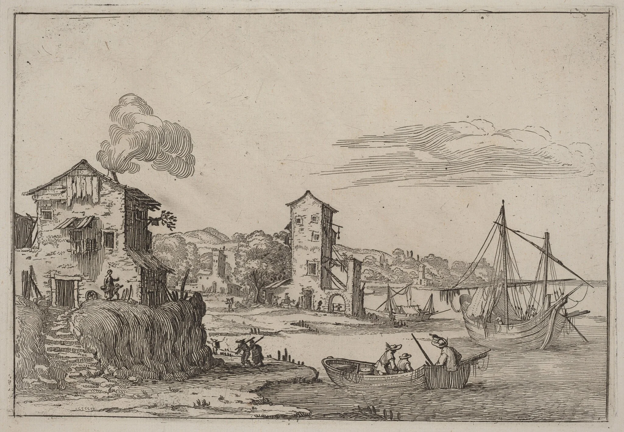 Rustic Seaport, detail