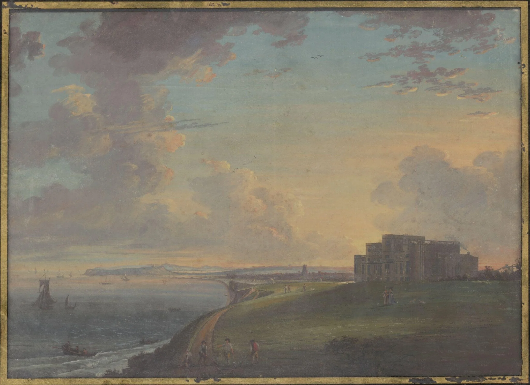 Highcliffe Castle, Dorset (High Cliff, Hampshire), from the East, detail