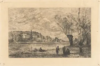 Ville d’Avray, by Maxime Lalanne, ink, 1876