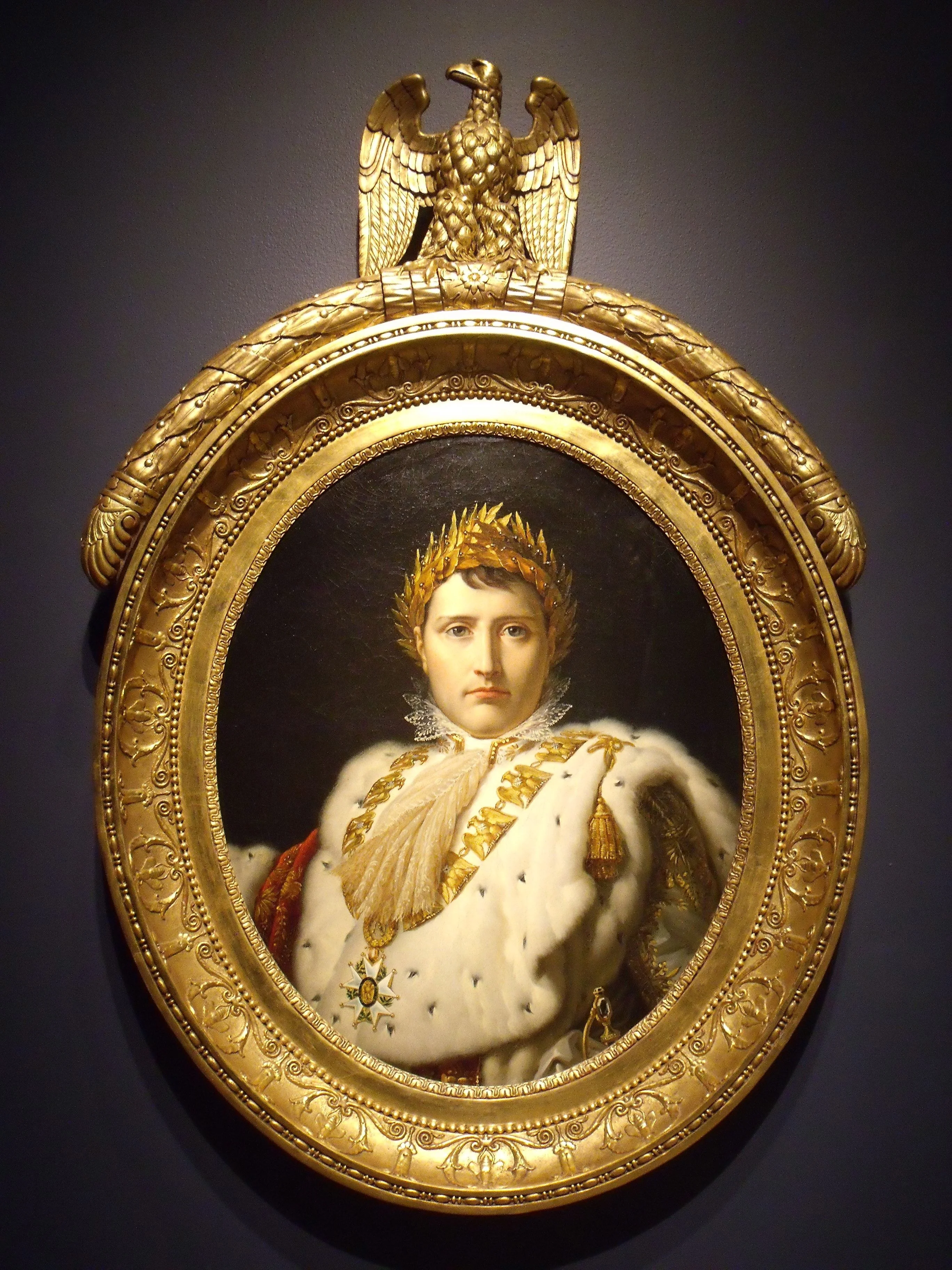 Napoleon the first in Coronation robe, detail