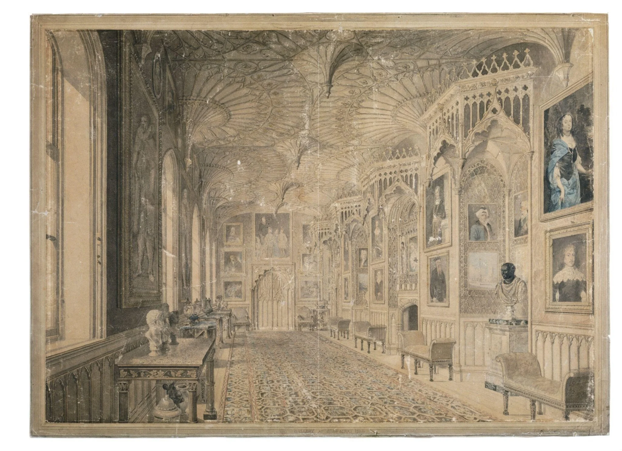 The Gallery at Strawberry Hill, detail