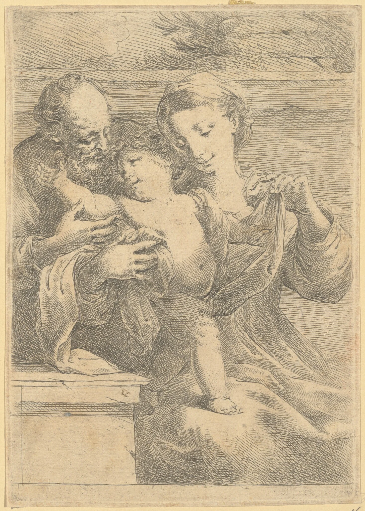 The Holy Family, detail